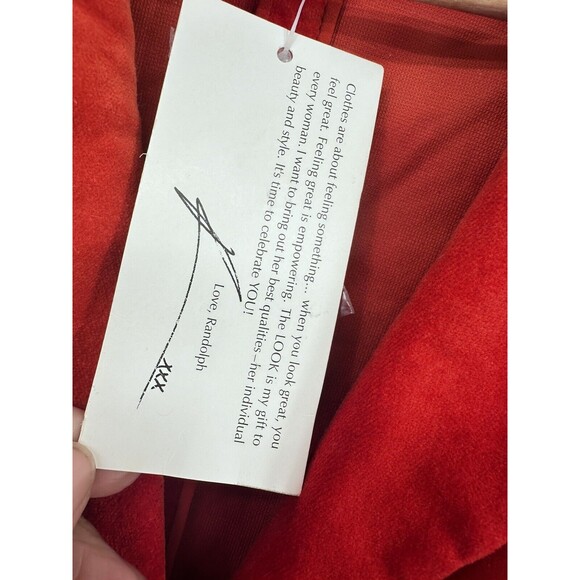 Vintage 90s Beaded Sequence Red Blazer Jacket The Look Randolph Duke Size14NWt - Picture 7 of 10